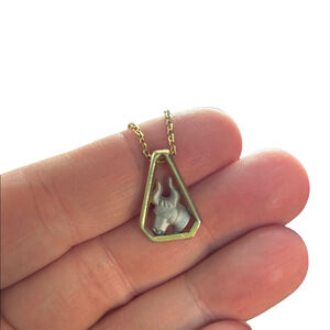 delicate Taurus bull necklace